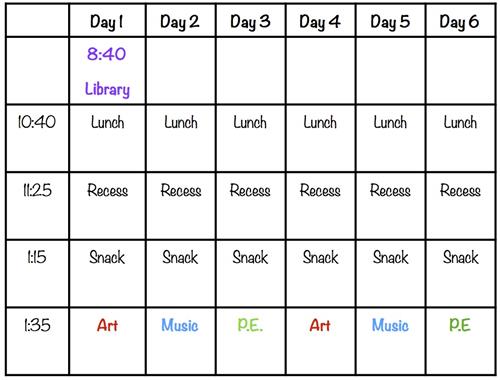 Daily Schedule 